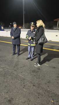 Slavnostna čezmejna zdravica na mejnem prehodu Fernetiči; Vir: Občina Sežana